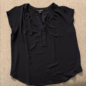41 Hawthorn Black Cap Sleeve Blouse